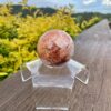 This is Lighter Fiery Hematoid Quartz Sphere 65mm