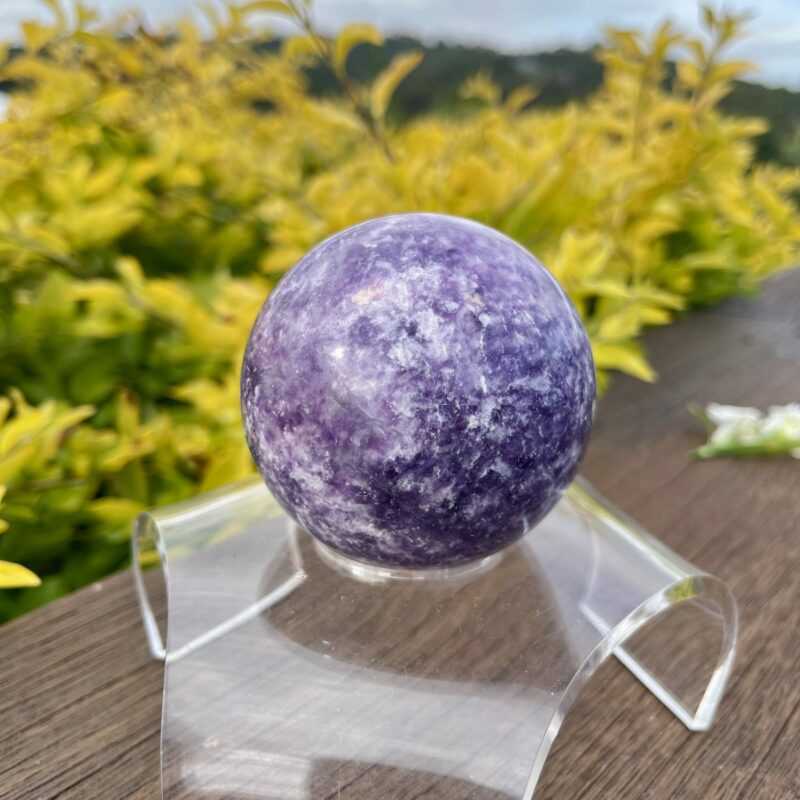 This is Serenity Lepidolite Sphere 67mm