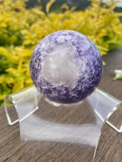 This is Serenity Lepidolite Sphere 67mm