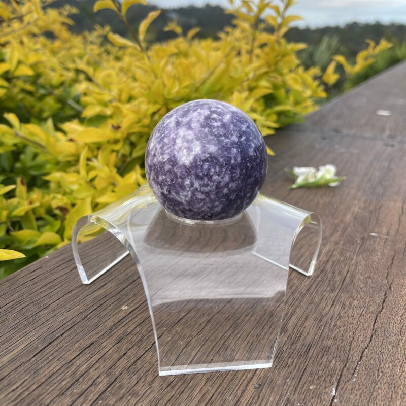 This is Serenity 4 Lepidolite Sphere 58mm