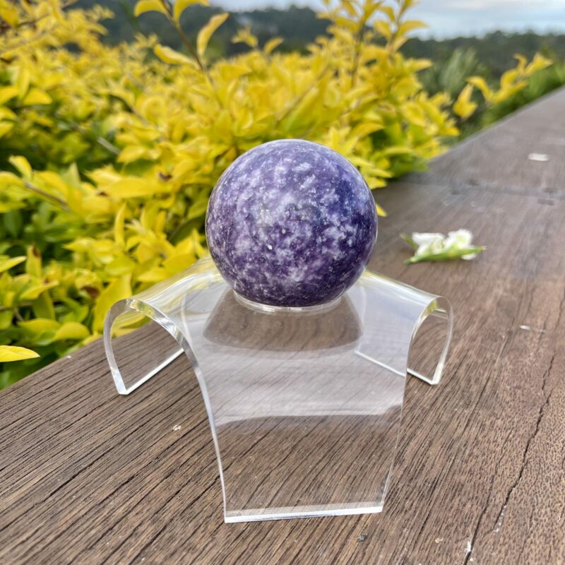 This is Serenity 4 Lepidolite Sphere 58mm