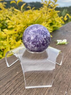 This is Serenity 4 Lepidolite Sphere 58mm