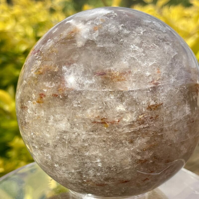 This is Hematoid Quartz with Moonstone Sphere 86mm