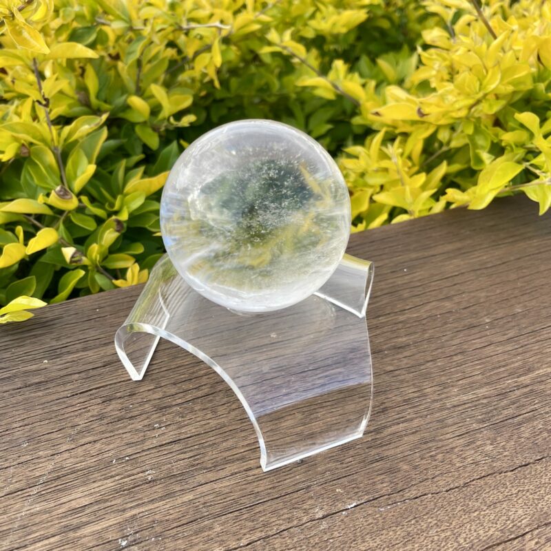 This is All-Seeing Eye Clear Quartz Sphere 79mm