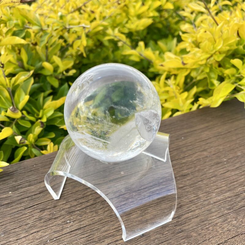 This is All-Seeing Eye Clear Quartz Sphere 79mm