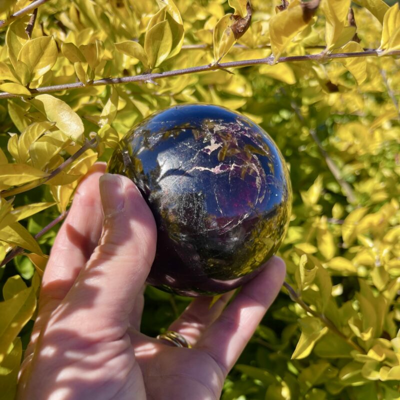 This is Rare Gemy Blood Red Garnet Sphere 1.26kg