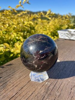 This is Rare Gemy Blood Red Garnet Sphere 1.26kg