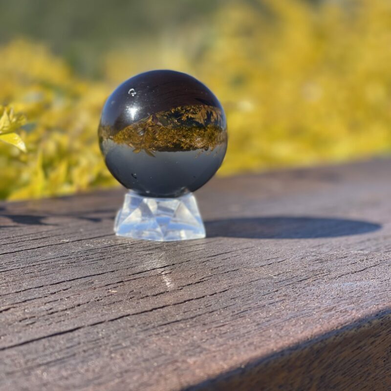 This is Flawless Clear Smoky Dark Sphere 59mm