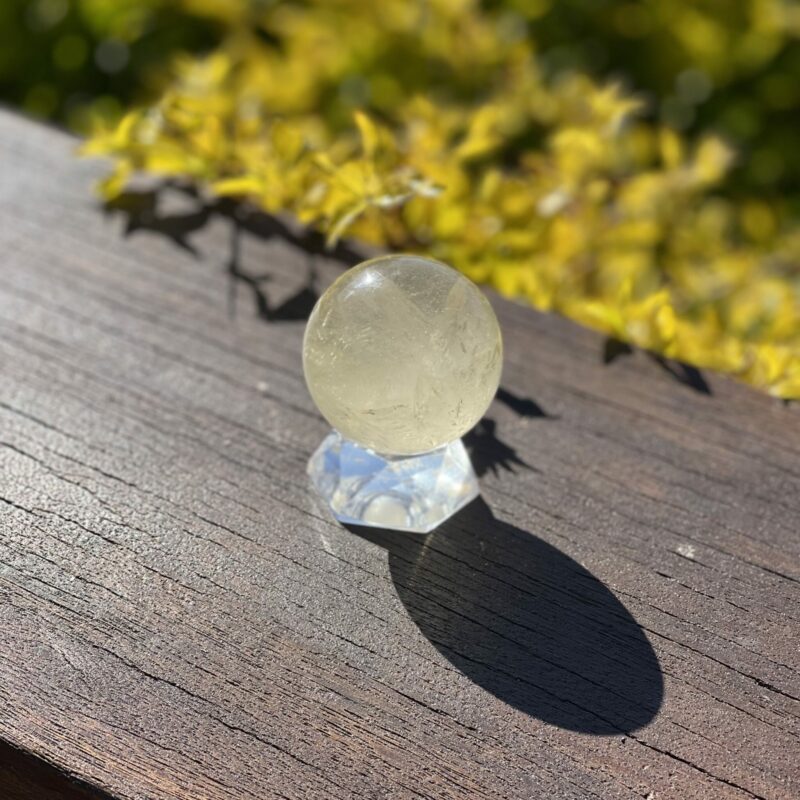 This is gorgeous Light Abundance Citrine Sphere (51mm)