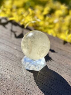 This is gorgeous Light Abundance Citrine Sphere (51mm)