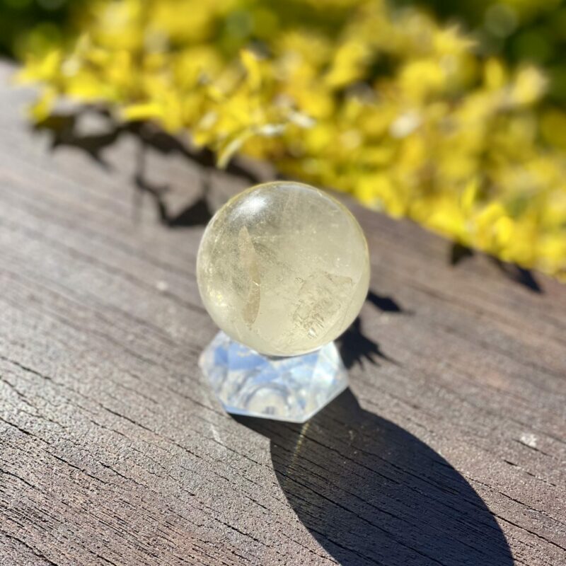 This is gorgeous Light Abundance Citrine Sphere (51mm)