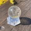 This is Highway to Heaven Rutilated Clear Quartz Sphere 4cm