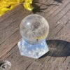 This is Highway to Heaven Rutilated Clear Quartz Sphere 4cm