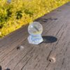 This is Grey Phantom Clear Quartz Sphere 4cm