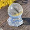 This is Grey Phantom Clear Quartz Sphere 4cm