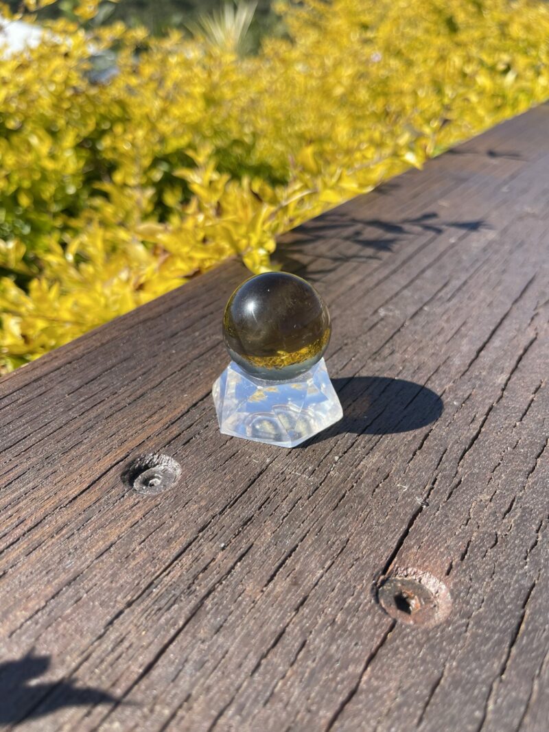 This is Soothing Small Clear Smoky Sphere