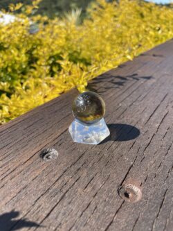 This is Soothing Small Clear Smoky Sphere