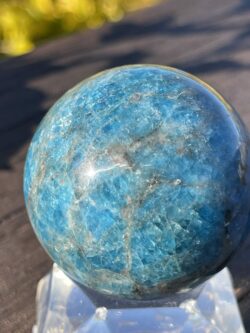 This is Deep Blue Apatite Sphere 41mm