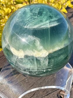 This is XXL Green Fluorite Mystical Sphere 2.2kg