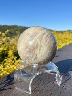 This is Dreamy Moonstone XL Sphere 1.63kg