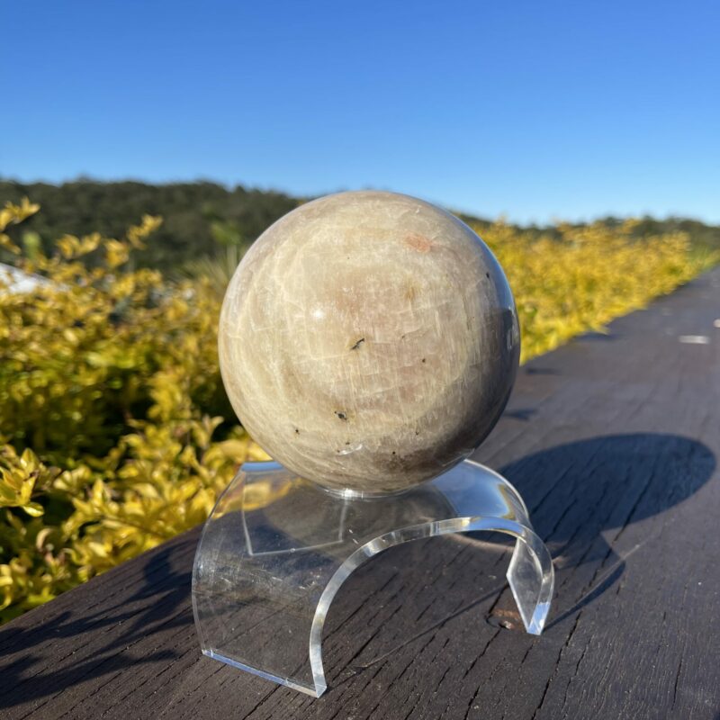 This is Dreamy Moonstone XL Sphere 1.63kg