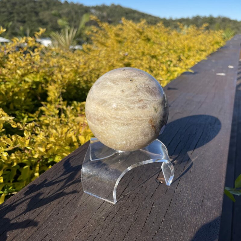 This is Dreamy Moonstone XL Sphere 1.63kg