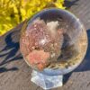 This is Stunning Large Smoky Quartz Sphere with Mother Earth Inclusion