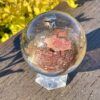 This is Stunning Large Smoky Quartz Sphere with Mother Earth Inclusion