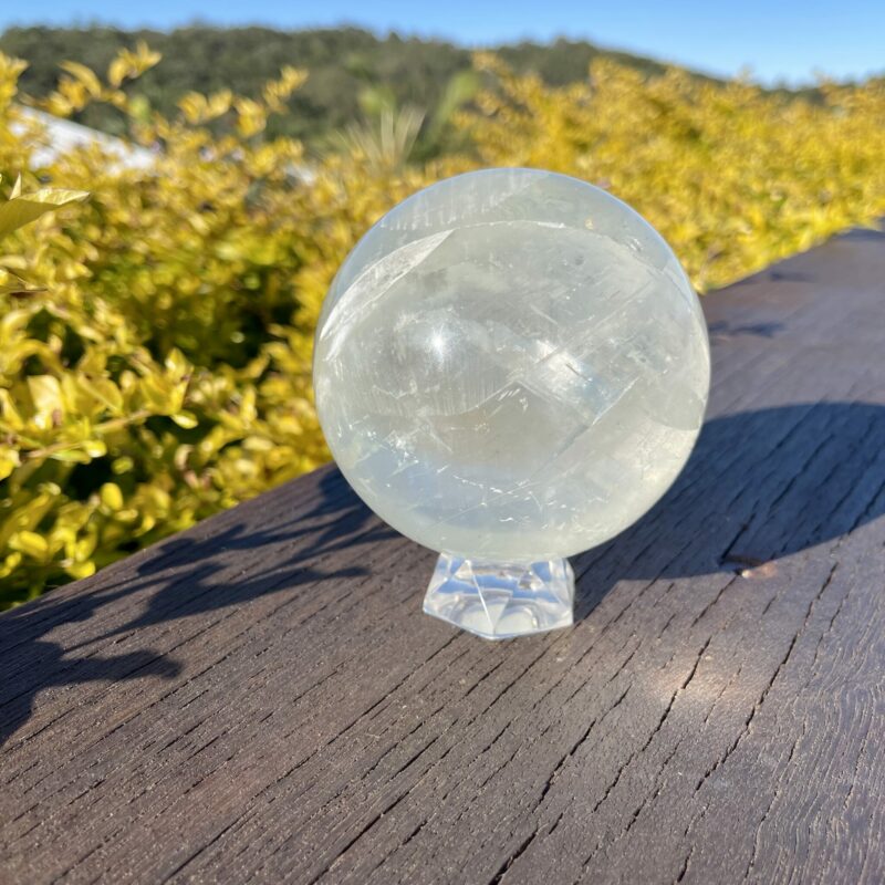 This is XXL White Calcite Sphere of White Magic