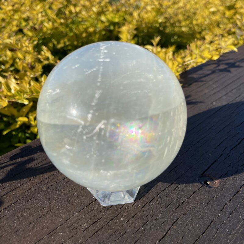 This is XXL White Calcite Sphere of White Magic