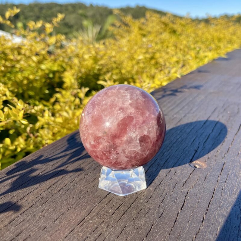 This is Stunning Strawberry Quartz Sphere 90mm