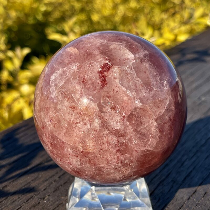 This is Stunning Strawberry Quartz Sphere 90mm