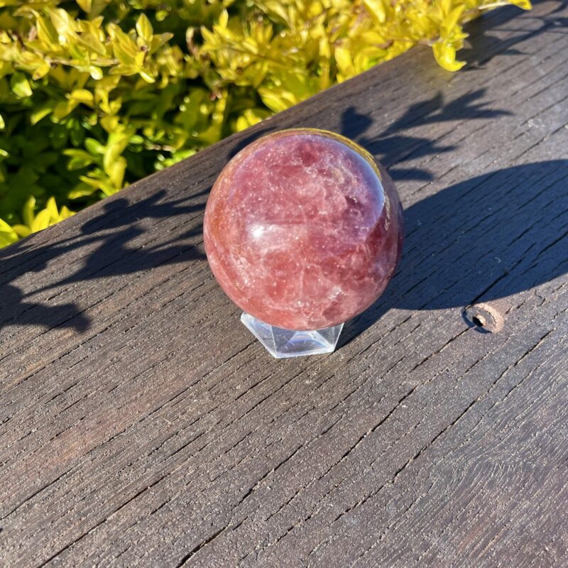 This is Stunning Strawberry Quartz Sphere 90mm