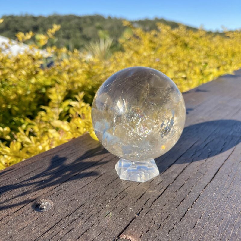 This is Absolutely Stunning Rare Natural Citrine XL Clear Sphere