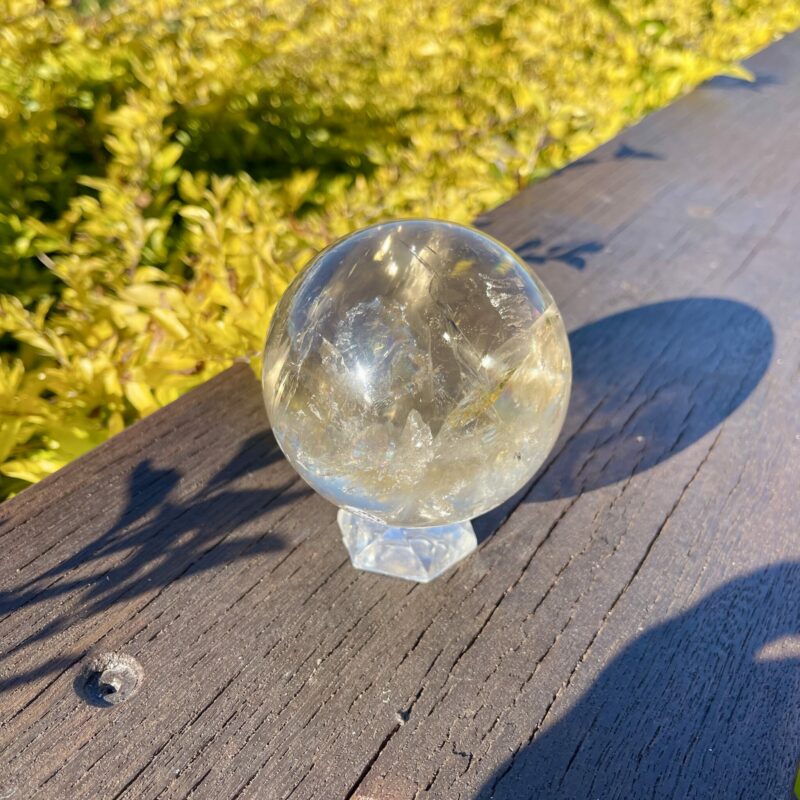 This is Absolutely Stunning Rare Natural Citrine XL Clear Sphere