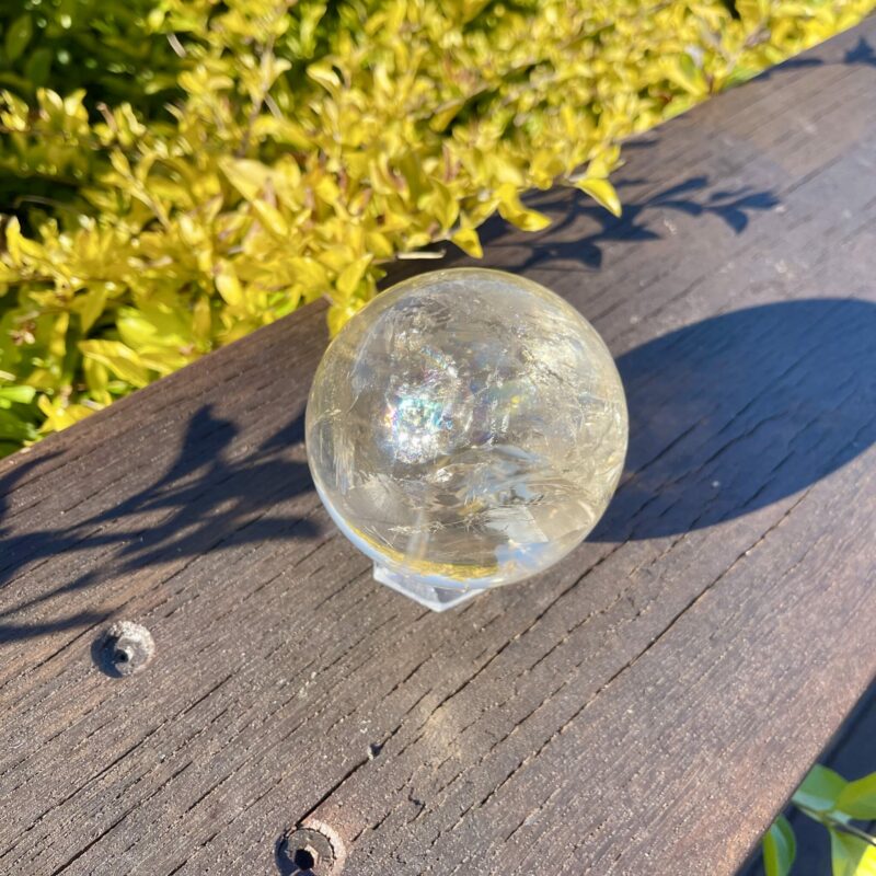 This is Absolutely Stunning Rare Natural Citrine XL Clear Sphere