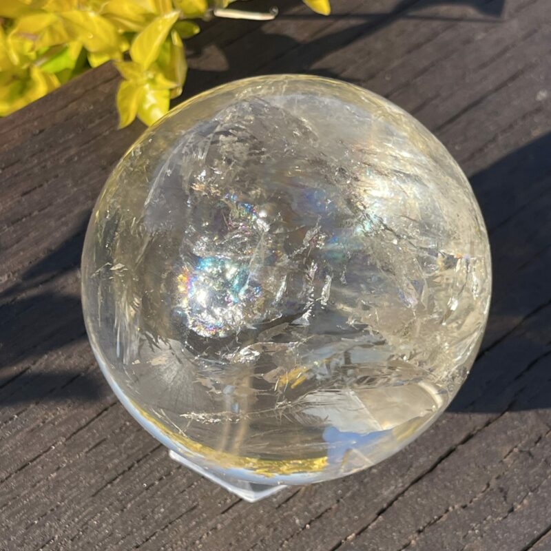 This is Absolutely Stunning Rare Natural Citrine XL Clear Sphere