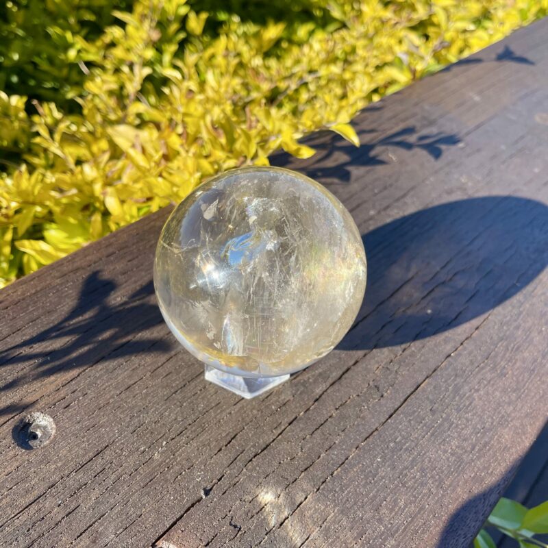 This is Absolutely Stunning Rare Natural Citrine XL Clear Sphere