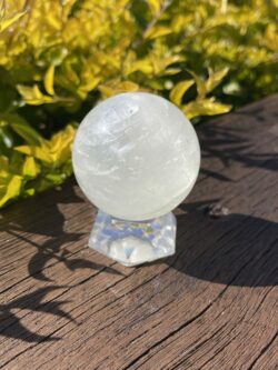 This is Medium Gentle Calcite Sphere 55mm