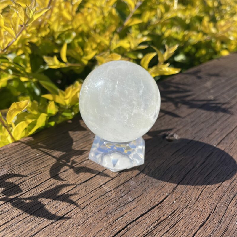 This is Medium Gentle Calcite Sphere 55mm