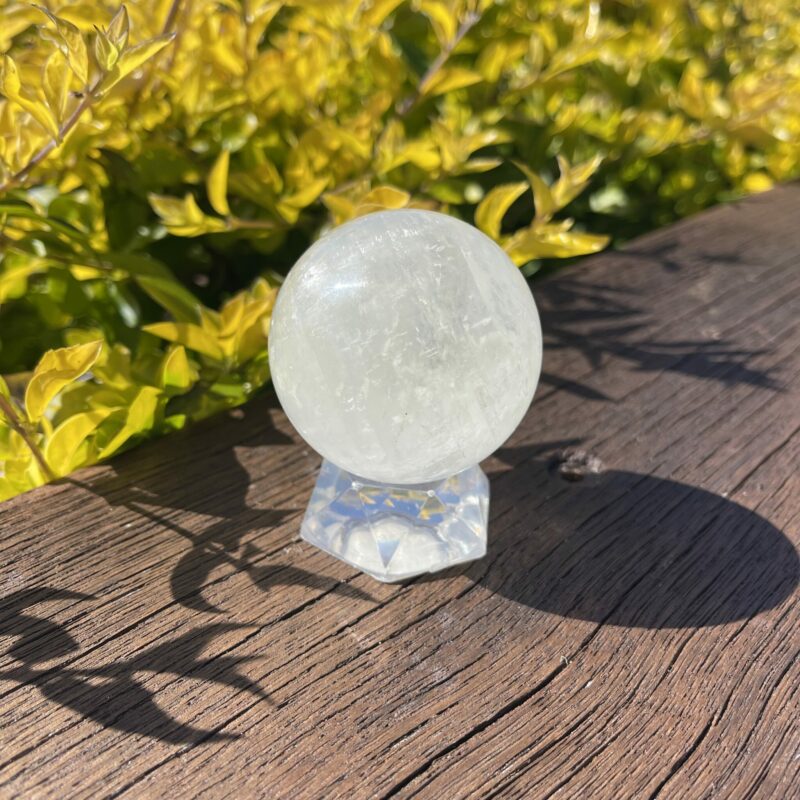 This is Medium Gentle Calcite Sphere 55mm