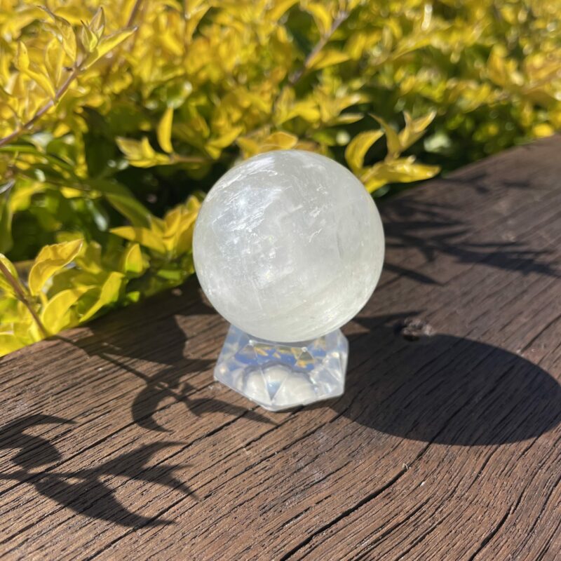 This is Medium Gentle Calcite Sphere 55mm