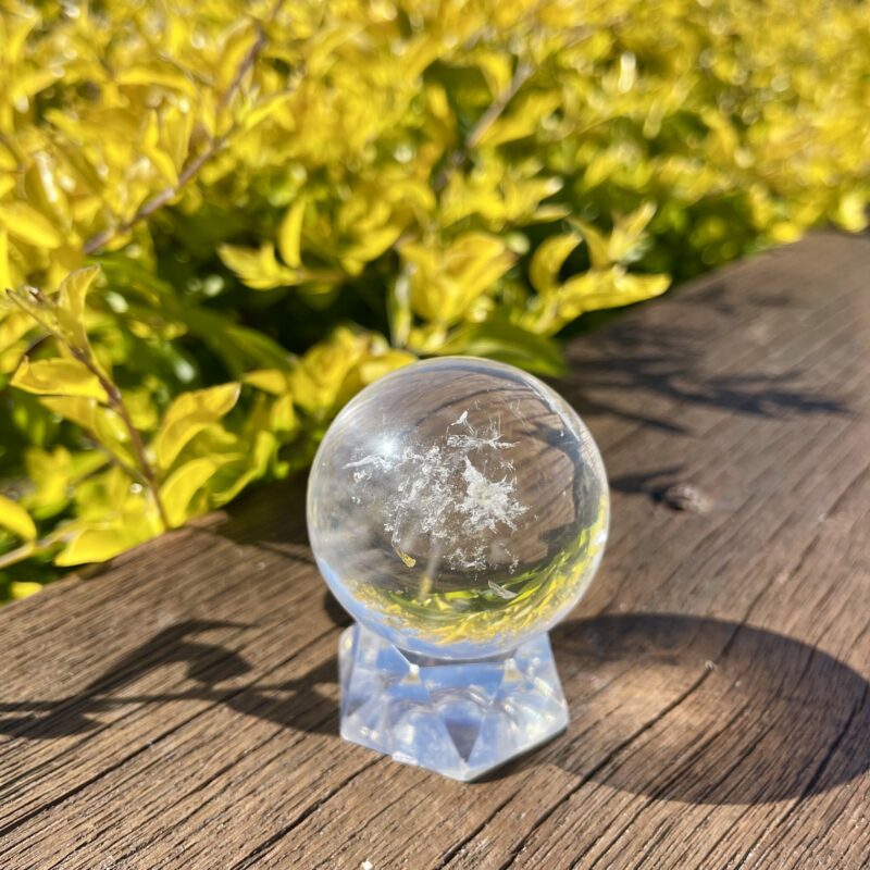 This is AAA Clear Quartz Sphere 5cm