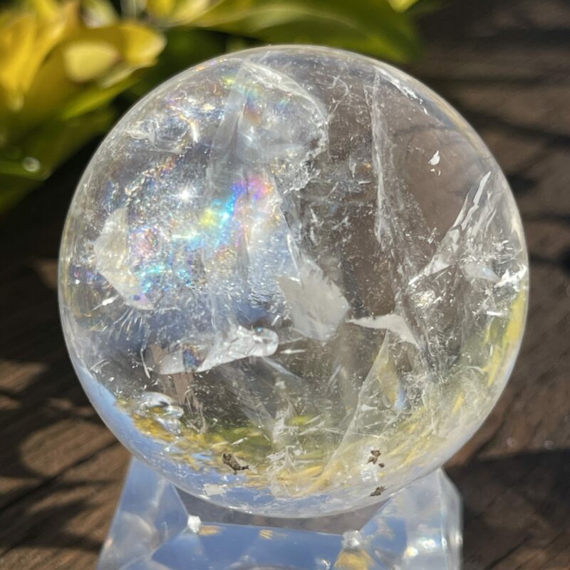 This is Rainbow Home Clear Quartz Sphere 46mm