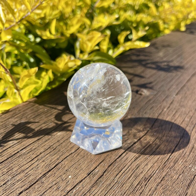 This is Rainbow Home Clear Quartz Sphere 46mm