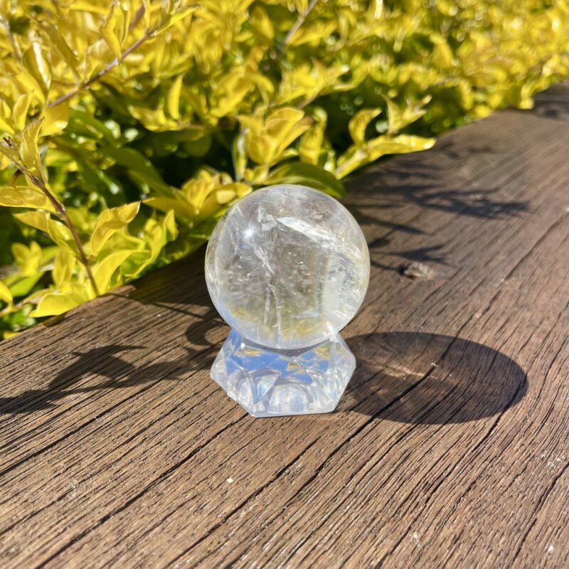 This is Rainbow Home Clear Quartz Sphere 46mm