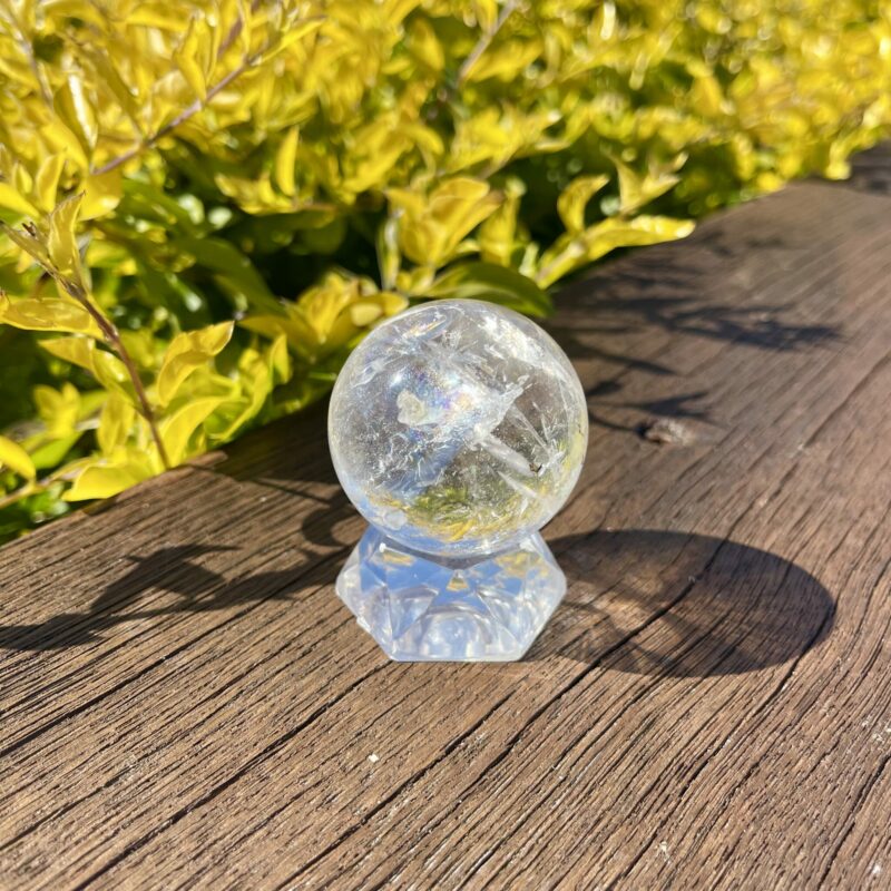 This is Rainbow Home Clear Quartz Sphere 46mm