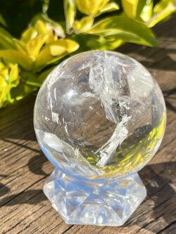 This is Miracle Clear Quartz Sphere 53mm