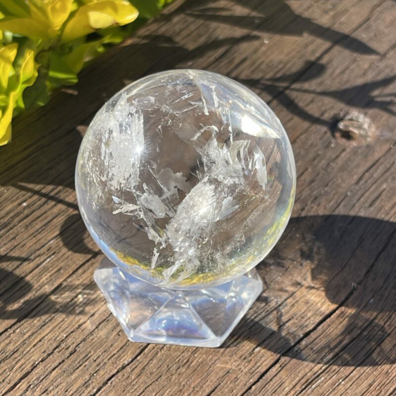 This is Miracle Clear Quartz Sphere 53mm