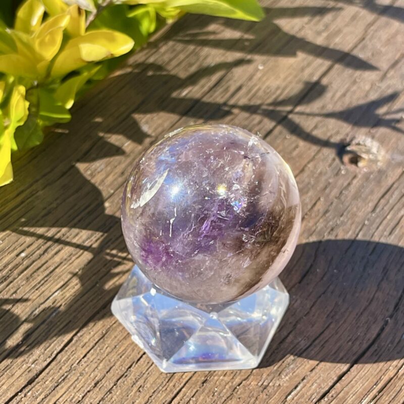 This is Stunning Smoky Amethyst Sphere 42mm